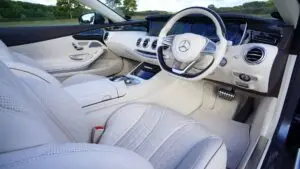 white mercedes benz interior design