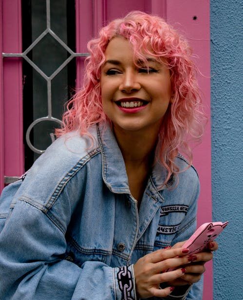 pink hair